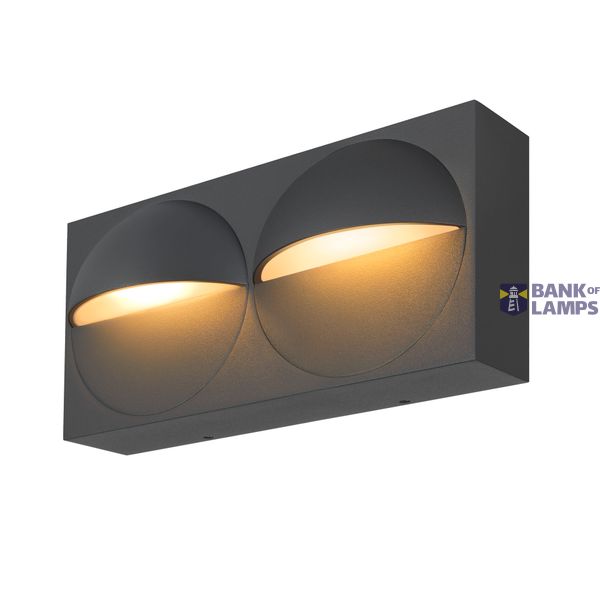 LID I, wall-mounted light, 2700/3000K, 29W, PHASE, 100°, anthracite image 6