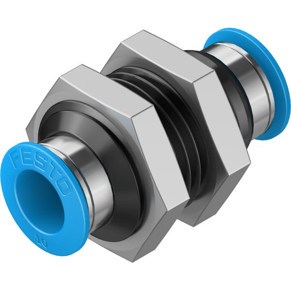 QSS-10-50 Push-in bulkhead connector image 1