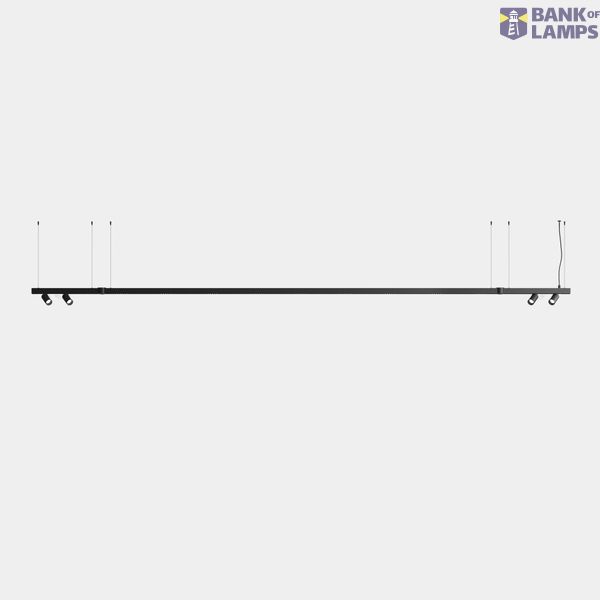 Lineal lighting system Apex Lineal Pendant 4190mm 4 Spots 52mm 110.6W LED warm-white 2700K CRI 90 ON-OFF White IP20 8401lm image 1