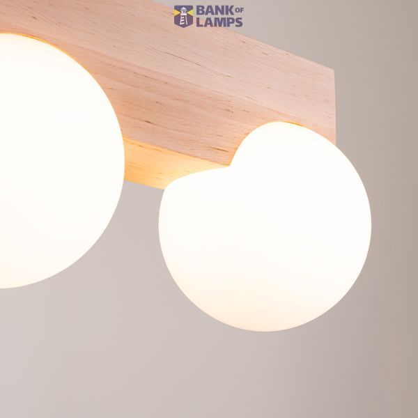 Ceiling lamp BULBO 2 natural wood image 8