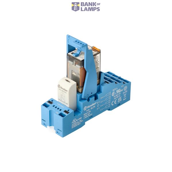Rel. interface Mod. Push-IN 4CO 7A/24VAC/Agni/LED/varistor (58.P4.8.024.0060) image 3
