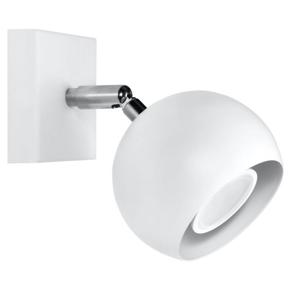 WALL LAMP OCULARE WHITE GU10 1X40W IP20 image 1