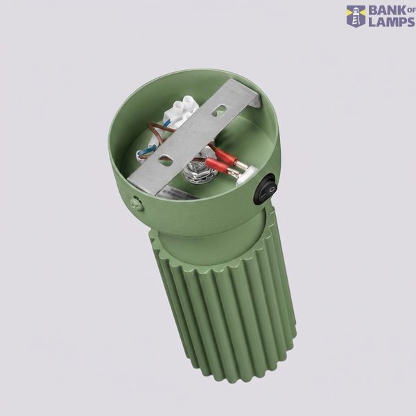 Wall lamp KARBON sage with a switch image 5