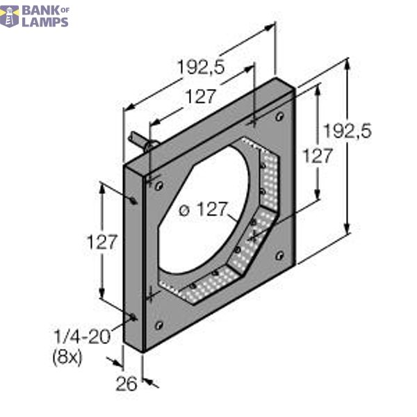 Vision System Flat Angled Ring Light:   LEDII150-3W image 1