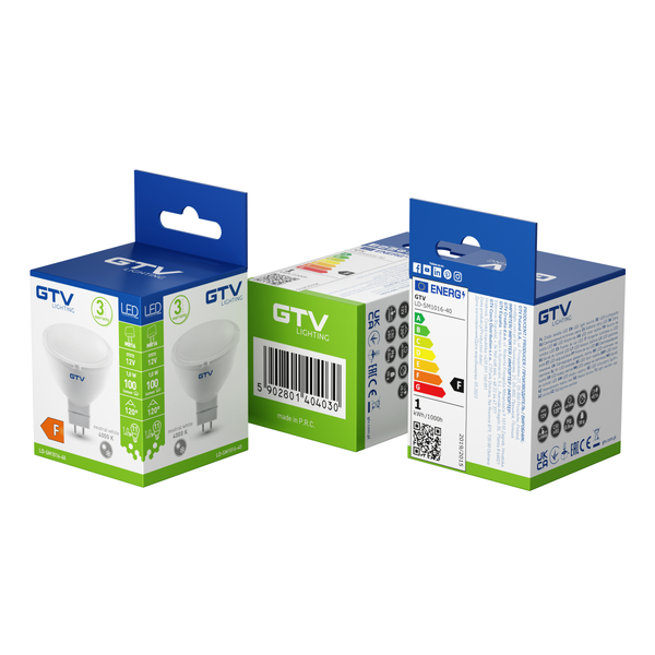 LED Bulb MR16, 1 W, 100 lm, 4000K, DC12V, 120° image 2