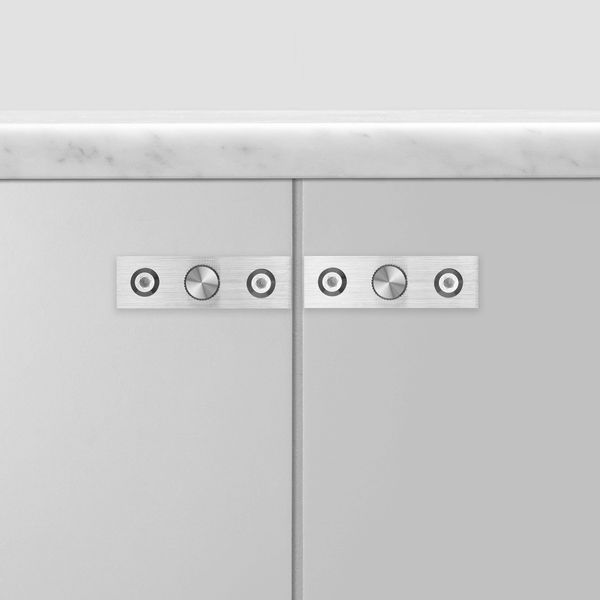 FURNITURE KNOB / PLATE / LINEAR / STEEL image 2