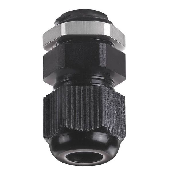 Cable gland M12x1,5 with nut BK image 2