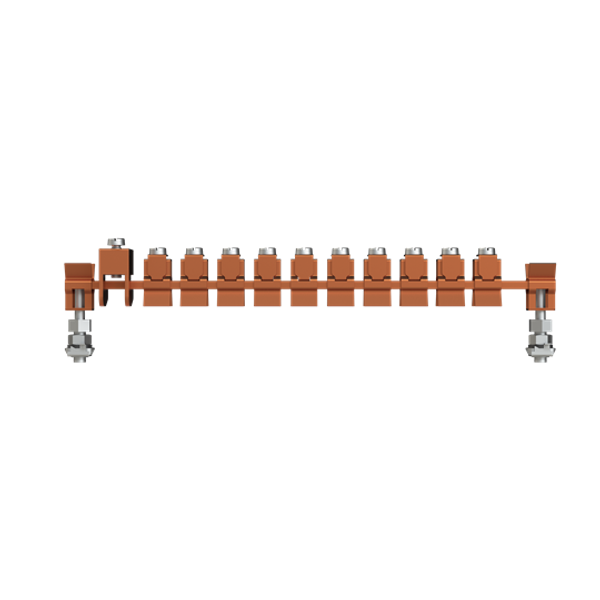 QR4PC3010 Horizontal PE busbar, 12 mm x 400 mm x 10 mm image 3
