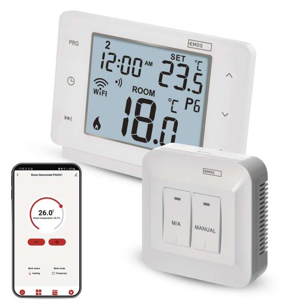 Room programmable wireless WiFi GoSmart thermostat P56211 image 1