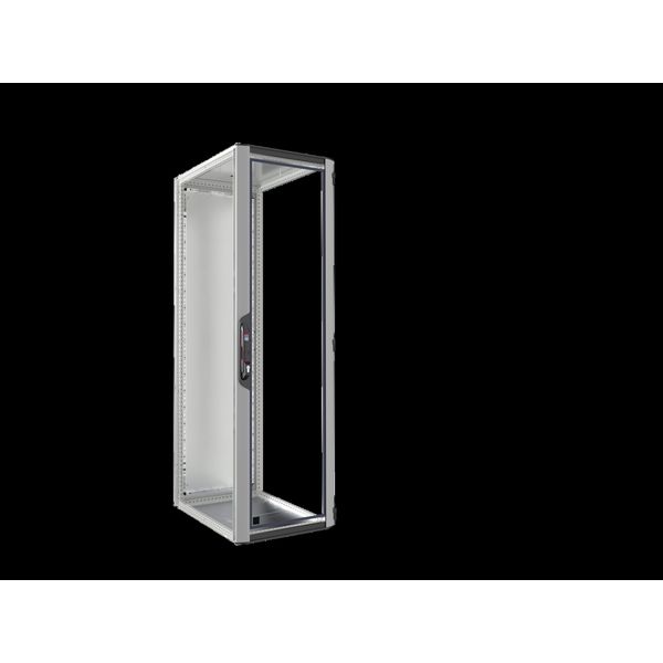 VX IT, solid, IP55, empty enclosure, RAL7035, WHD 600x2000x800mm, 42U image 2