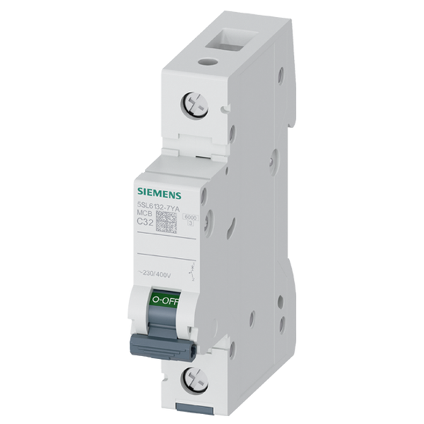 Miniature circuit breaker 230/400 V 6kA, 1-pole, C, 32 A image 1