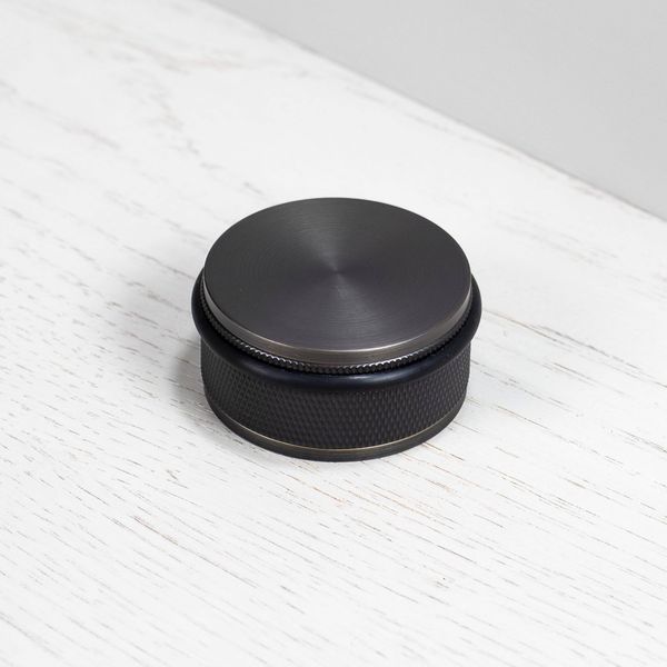 DOOR STOP / FLOOR / CROSS / SMOKED BRONZE image 2