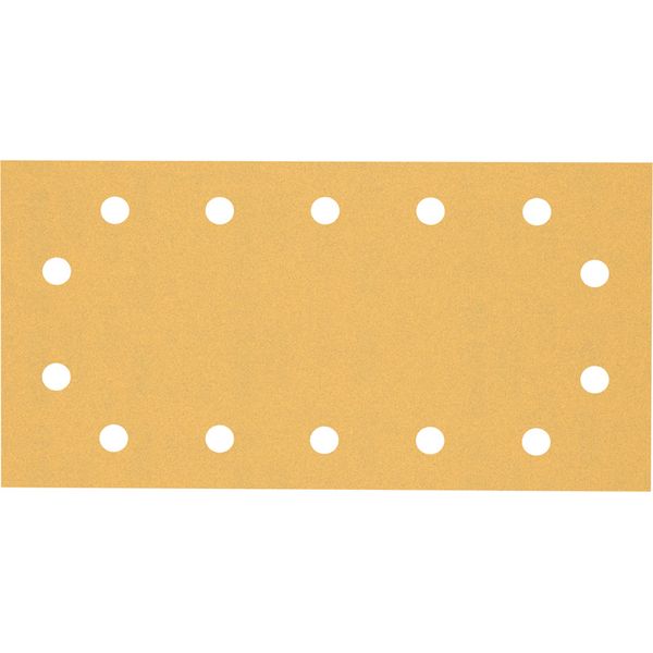 EXPERT C47 Sandpaper with 14 holes for Orbital Sanders 115 x 23 mm, G 12 5-pc image 1
