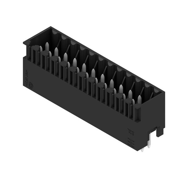 PCB plug-in connector, male header, closed side, THT solder connection, 3.50 mm, Number of poles: 24, 180°, Solder pin length (l): 3.5 mm, tinned, black, Box image 2
