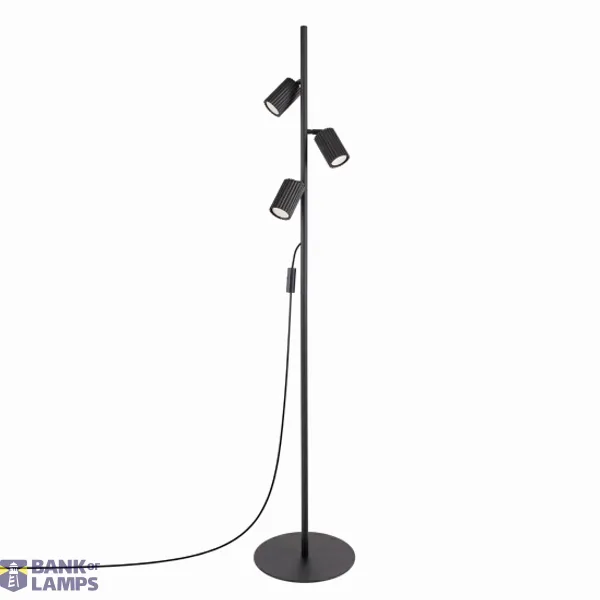 Floor lamp KARBON 3 black image 1