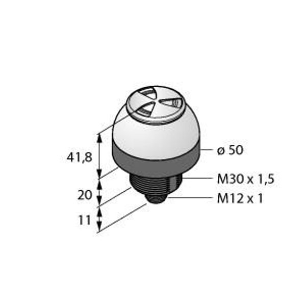 LED Signal Light Beacon with Audible Signal   K50LGRASYPQ image 1