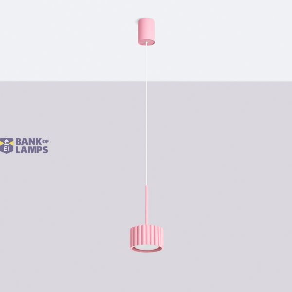 Pendant lamp AURA 1 pink Gx53 image 2