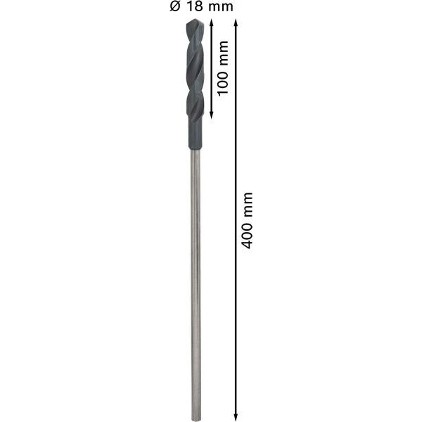 Formwork and installation drill bits 18 x 400 mm, d 10 mm image 1