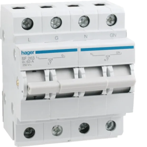 TRACK SWITCH 2P 63A image 2