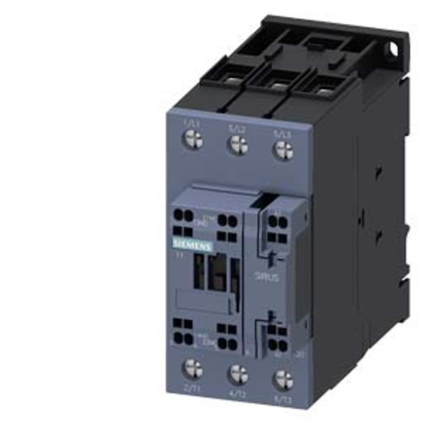 power contactor, AC-3e/AC-3, 51 A, 22 kW / 400 V, 3-pole, 110 V AC, 50 image 2