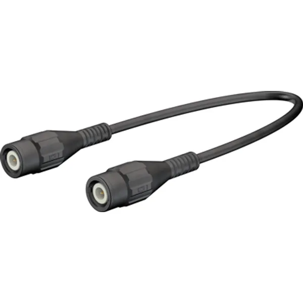 Coaxial cable, BNC plug (straight) to BNC plug (straight), 50 Ω, RG-58, grommet black, 500 mm, 67.9770-05021 image 1