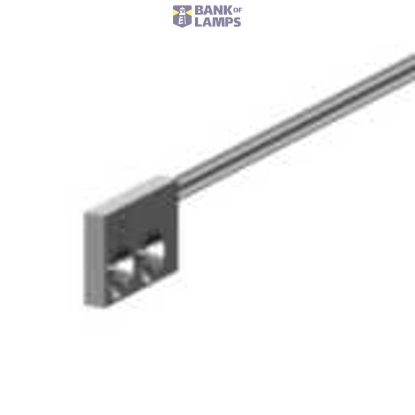 E32 1542A Fiber optic sensor head, diffuse, square, flat-view, R1 flexible fiber, 2 m cable E32 1542A image 1