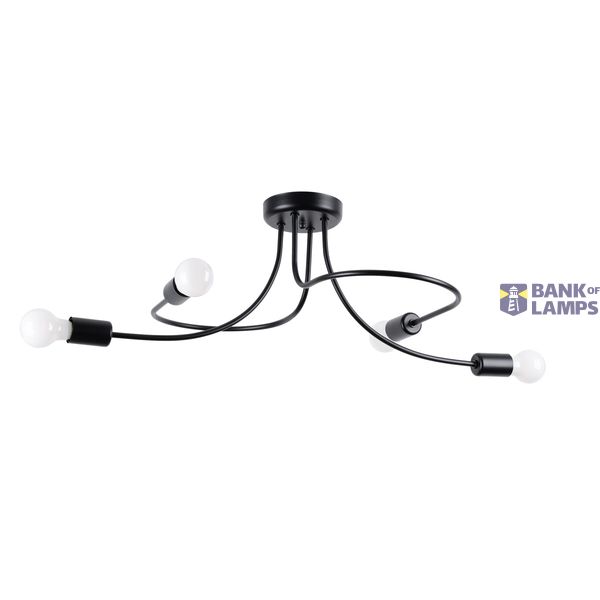 Chandelier LEVAR 4 black image 1