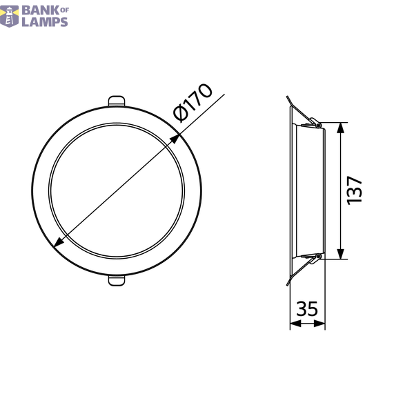 LEDDownlightCo-E Rd150-18W-830 image 3