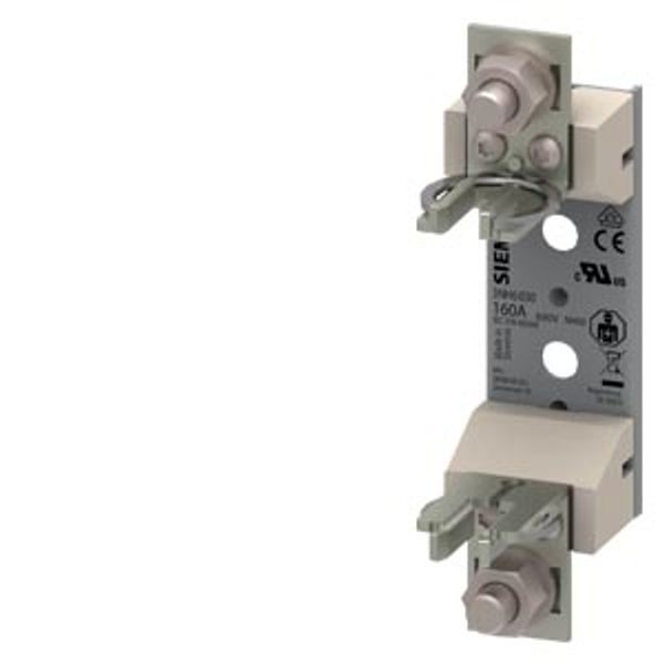 HRC fuse base ceramic Sz.00 1P 160A flat image 1