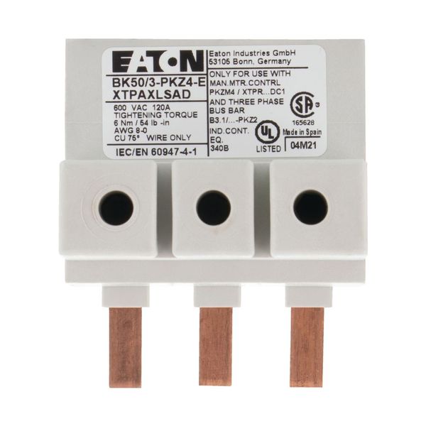 BK50/3-PKZ4-E Extension terminal, 3p, 50mm² image 5