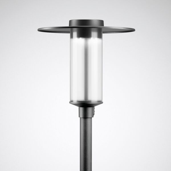 Post-top luminaires Lumantix Zylinder (LTX Z) CLO (normal) Lens Anthracite ETDD 23W 2600lm 70 rotationally sym. wide (RB6L) IP65 IK10 5 SDCM 7305851 image 1