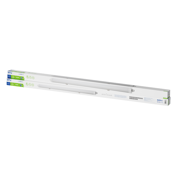 Hermetic LED luminaire LUMIA II, 50 W, 6500 lm, 4000K, AC220-240V, IP66, PC, 150 cm image 2