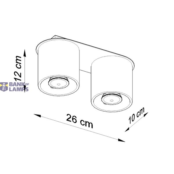 SPOT ORBIS 2 WHITE GU10 2X40W IP20 image 7