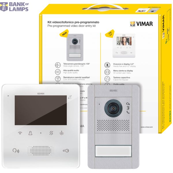 Video entry kit 1-Fam.2F+4,3in Tab+41009 image 1