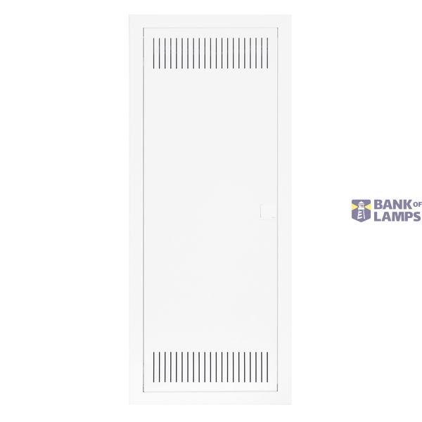 Flush-mounted media enclosure 5-rows - partition wall image 1