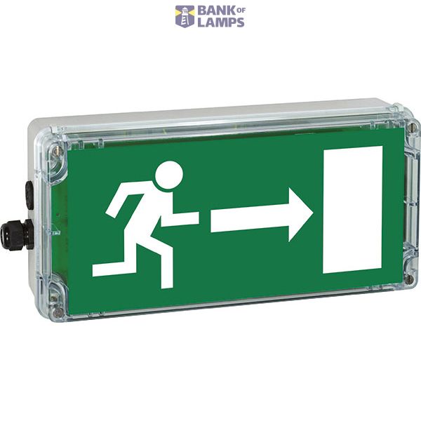 Ex-escape sign luminaires EXIT for zone 1/21, Pictogram: EN 1838, Arrow: 3 Clock image 2