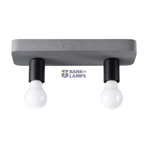 CEILING LAMP TAVO 2 GREY E27 2X15W IP20 image 8