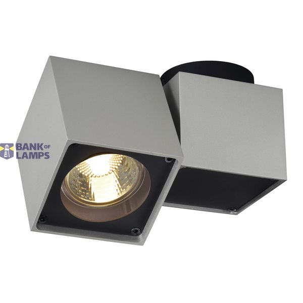 ALTRA DICE SPOT 1 ceiling lamp GU10 max 50W silvergrey/black image 2