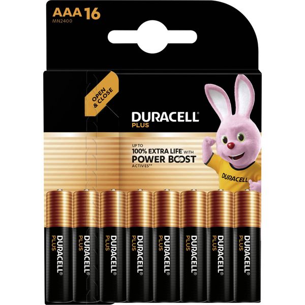 DURACELL Plus MN2400 LR03 AAA BL16 image 1