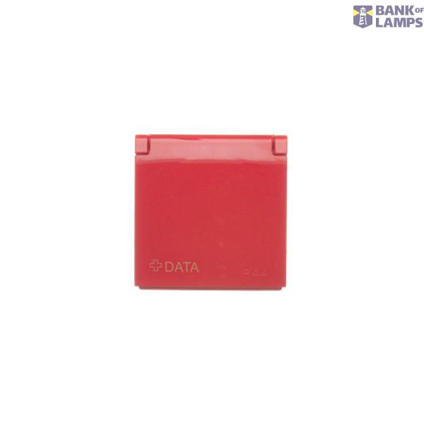 Cover for DATA socket, red image 1