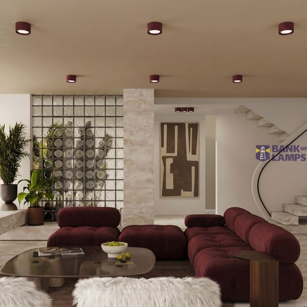 Ceiling lamp MODO 1 burgundy Gx53 image 10