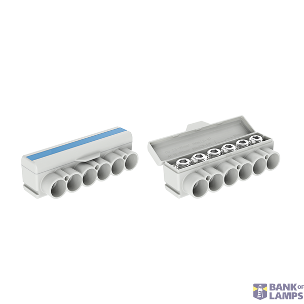 SLT50-6-3 blue Al 10-50/Cu 2.5-35 + 3x2,5mm2 1000V Distribution block image 2