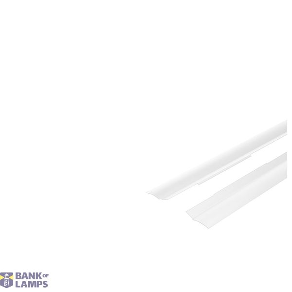 GLENOS industrial profile reflector set, matt white, 2 pcs. image 1