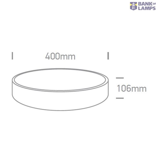 WHITE PLAFO LED 25W CW IP20 230V image 3