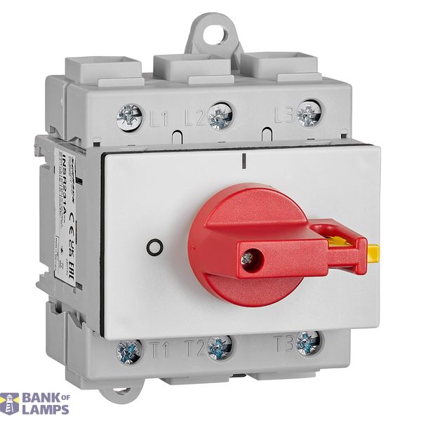 Main emergency stop switch, 3-pole, modular, 125 A image 1