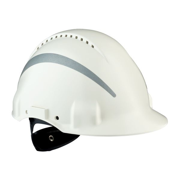 3M™ Hard Hat, Uvicator, Ratchet, Ventilated, Reflective, Plastic Sweat image 2