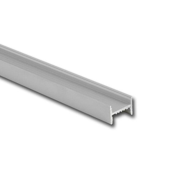 Attached aluminum profile PD, PB with hidden clips, without diffuser, 2 m image 1