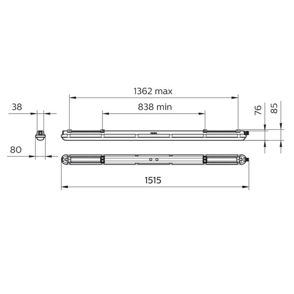 WT120C G2 LED65S/840 WIA TW3 L1500 image 2