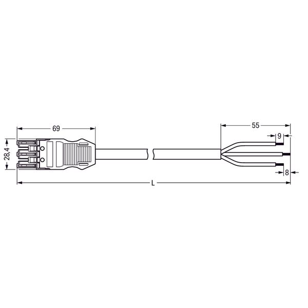 pre-assembled interconnecting cable Eca Socket/plug red image 5