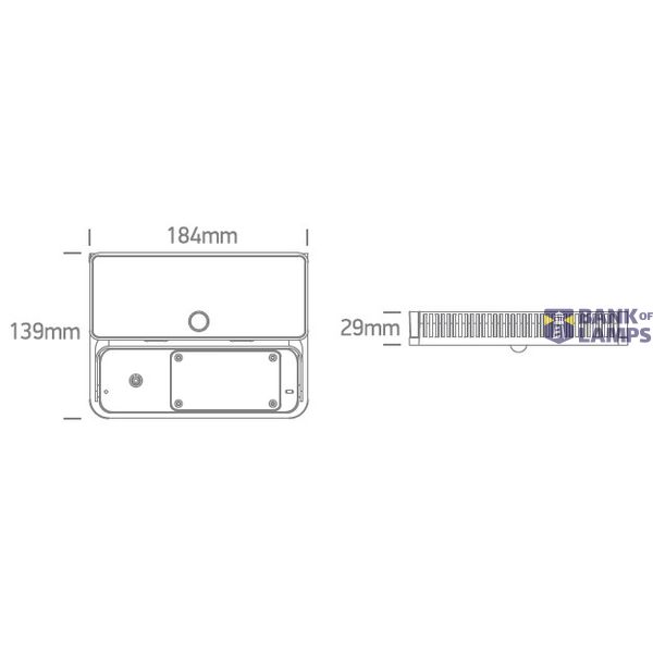 SOLAR BLACK 12W CW IP54 SENSOR image 2